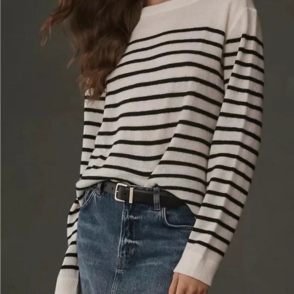 Reformation cashmere blend stripe sweater size XS